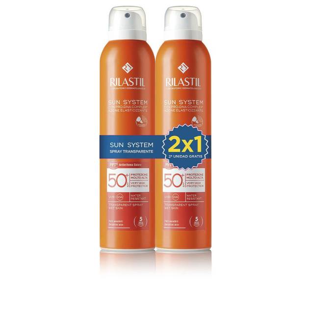 PROTECTOR SOLAR SUN SYSTEM 50+ SPRAY TRANSPARENTE PACK 2 x 200 ml