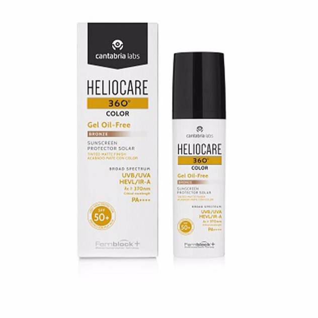 HELIOCARE 360° COLOR protector solar con color gel oil free SPF50+ #bronze 50 ml