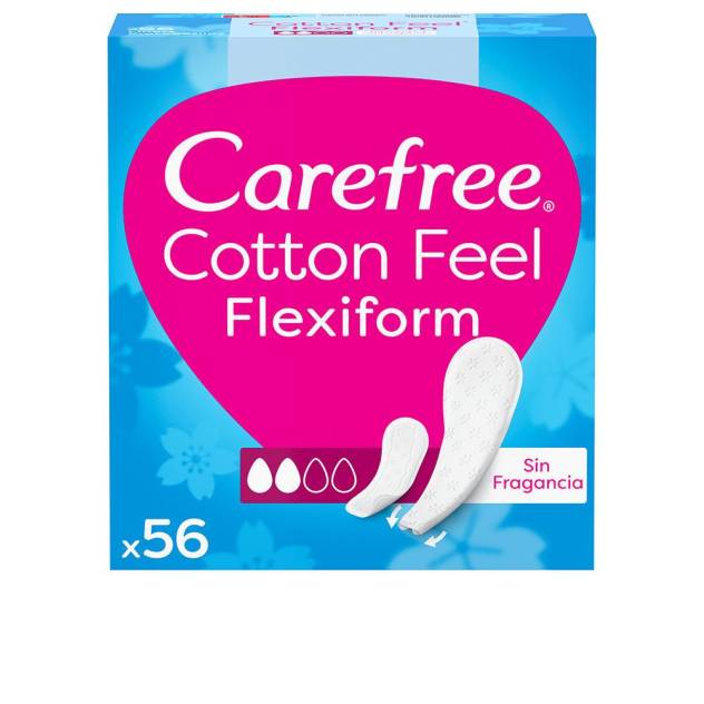 CAREFREE FLEXIFORM protector cotton sin perfume 56 u