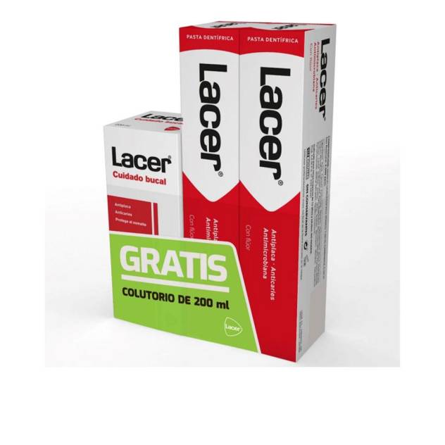 PASTA DENTÍFRICA PACK 2 x 125 ml + colutorio 200 ml