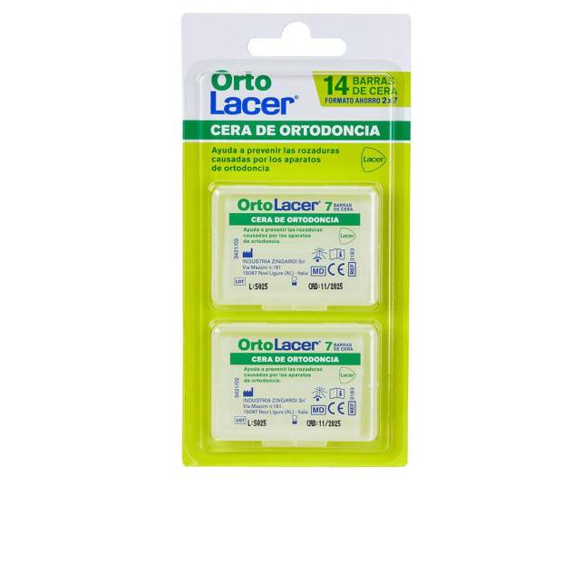 ORTOLACER CERA DE ORTODONCIA PACK 2 x 7 barras