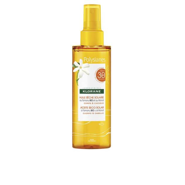 Ulei multifunctional pentru par si corp KLORANE POLYSIANES MONOÏ Y TAMANU BIO SPF30 200 ml Ulei multifunctional pentru par si corp KLORANE POLYSIANES MONOÏ Y TAMANU BIO SPF30 200 ml