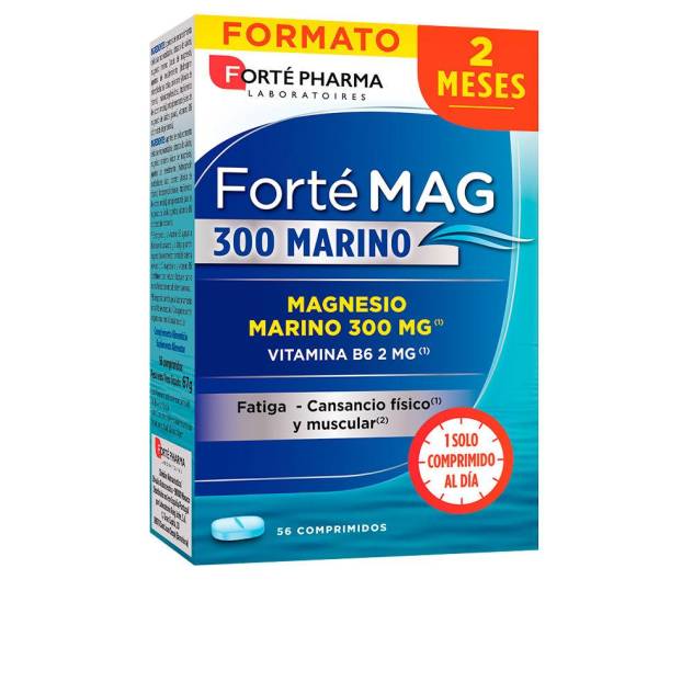 FORTÉ MAGNESIO MARINO fatiga, cansancio físico y muscular 300 mg 56 u