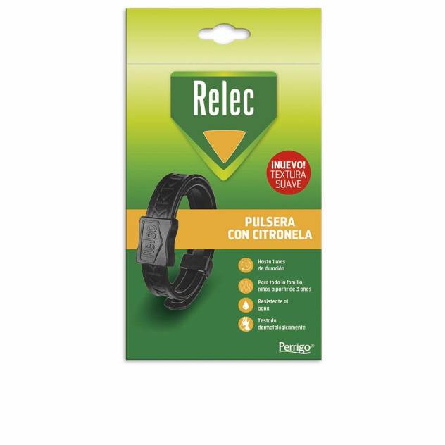 RELEC FAMILIA pulsera antimosquitos negra 1 u