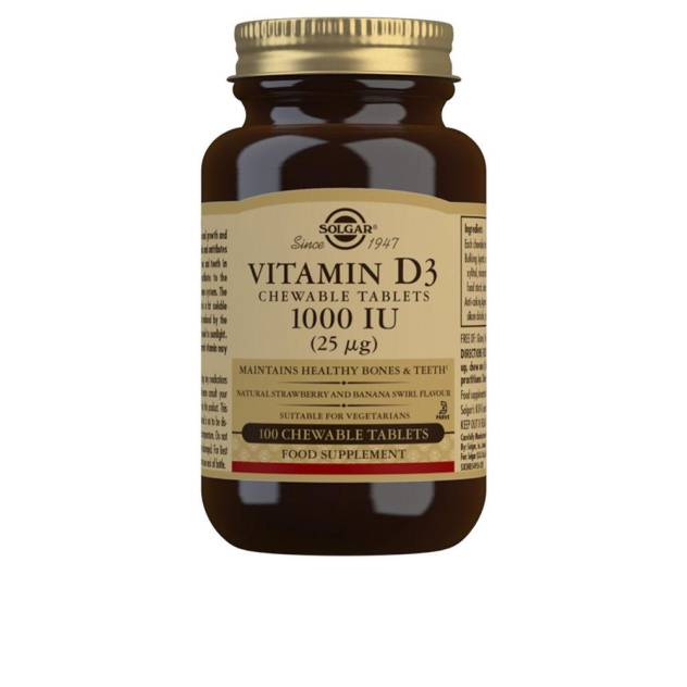 VITAMINA D3 1000 IU 25 µg comprimidos masticables 100 u