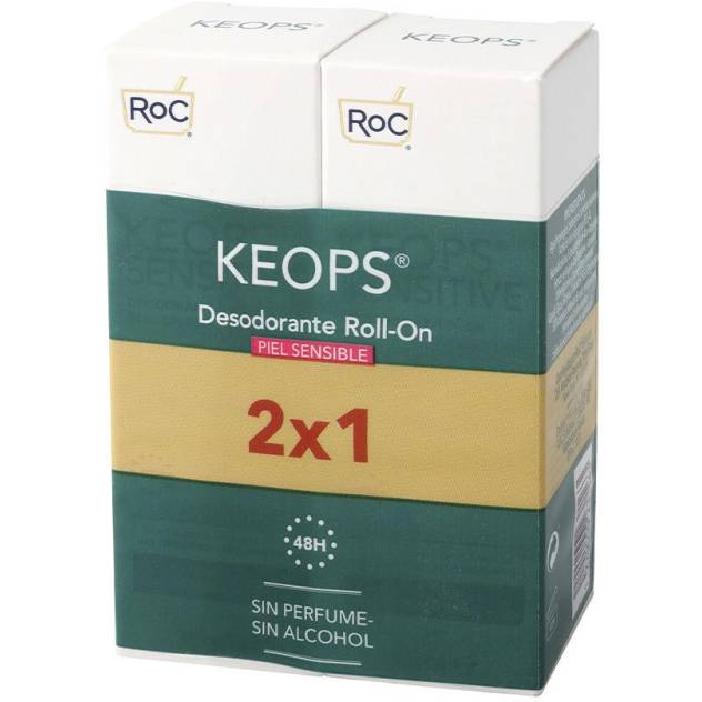 KEOPS desodorante ROLL-ON PIEL SENSIBLE lote 2 pz