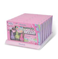 SUPERGIRL NAIL ART & TIN BOX lote 8 pz