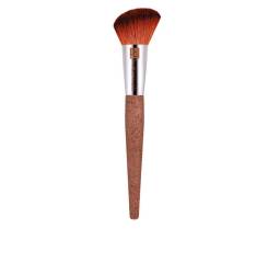 ANGLED BLUSHER BRUSH bionic synthetic hair recycled aluminium coffee & corn handle 1 u