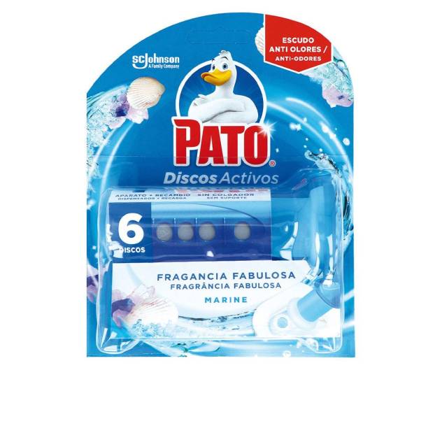 PATO WC DISCOS ACTIVOS aparato + 6 recambios #frescor marino 7 u