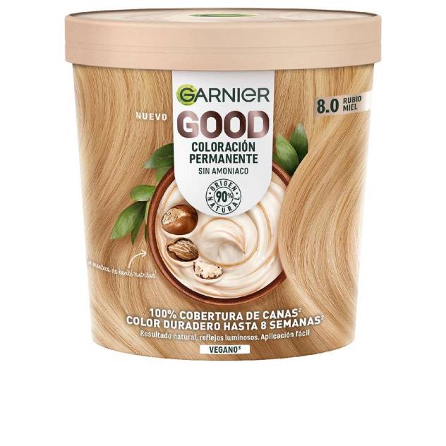 GOOD coloración permanente #8.0 rubio miel 217 ml