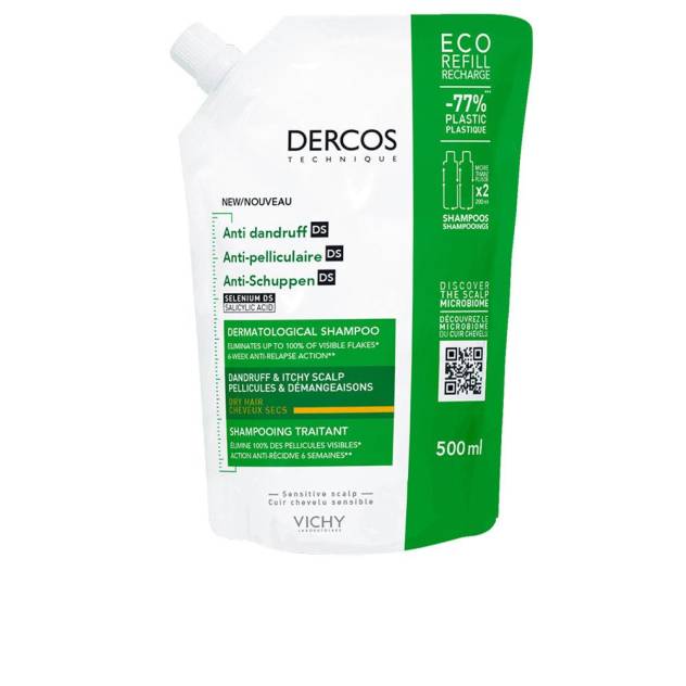 DERCOS anticaspa cabellos secos recarga 500 ml