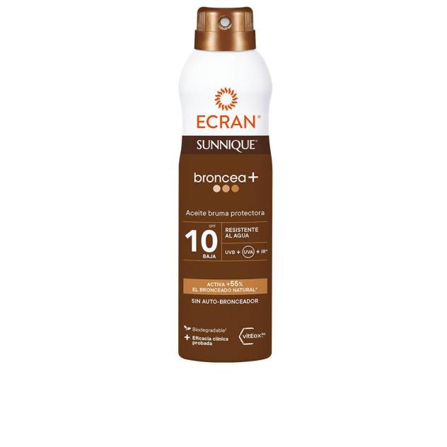 ECRAN SUNNIQUE BRONCEA+ aceite bruma SPF10 250 ml