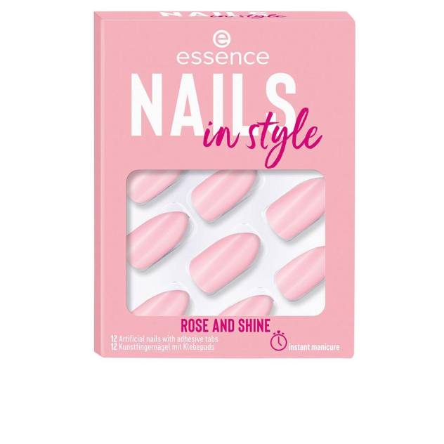 NAILS IN STYLE uñas artificiales #14-rose and shine 12 u