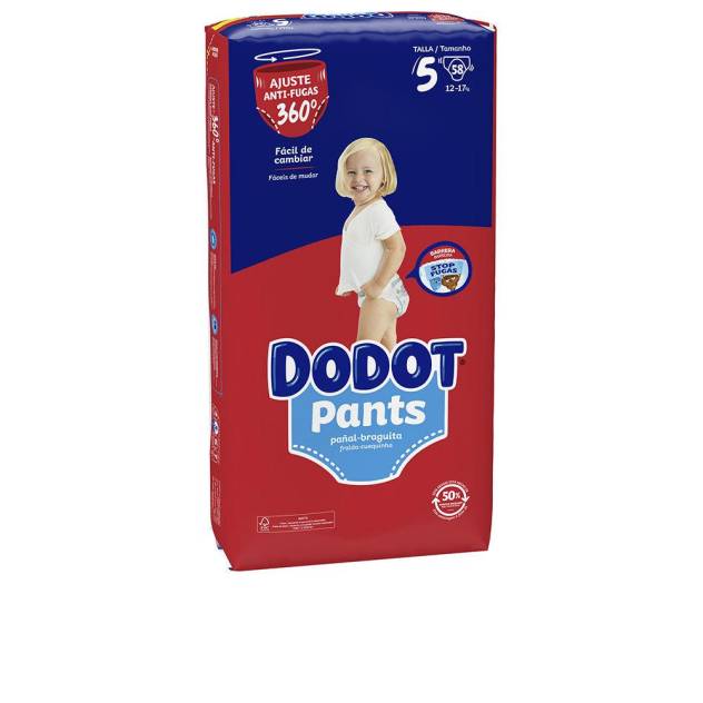 DODOT PANTS ETAPAS talla 5 pañal-braguita 9-15 kg 58 u