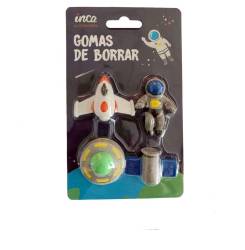 GOMAS DE BORRAR ESPACIO LOTE 4 pz