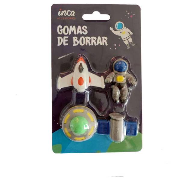 GOMAS DE BORRAR ESPACIO LOTE 4 pz