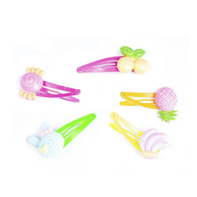 CLIPS con adornos de frutas 4,5 cm 5 u