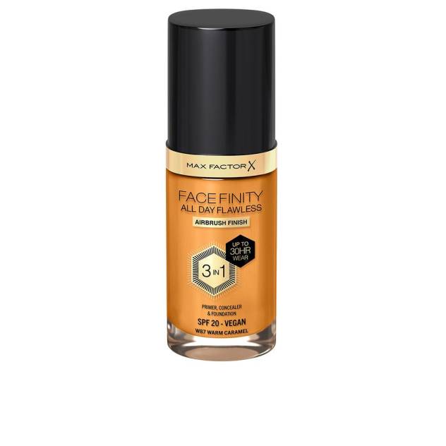 FACEFINITY ALL DAY FLAWLESS 3 IN 1 foundation #87-warm caramel 30 ml FACEFINITY ALL DAY FLAWLESS 3 IN 1 foundation #87-warm caramel 30 ml