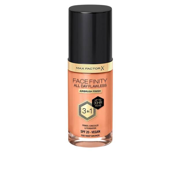 FACEFINITY ALL DAY FLAWLESS 3 IN 1 foundation #82-deep bronze 30 ml FACEFINITY ALL DAY FLAWLESS 3 IN 1 foundation #82-deep bronze 30 ml
