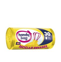 HANDY BAG RECICLADA AMARILLA bolsa basura 30 litros 15 u