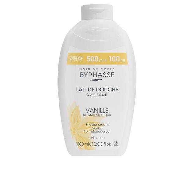 Gel de dus cremos si revigorant cu vanilie BYPHASSE CARESSE GEL DE DUCHA 600 ml