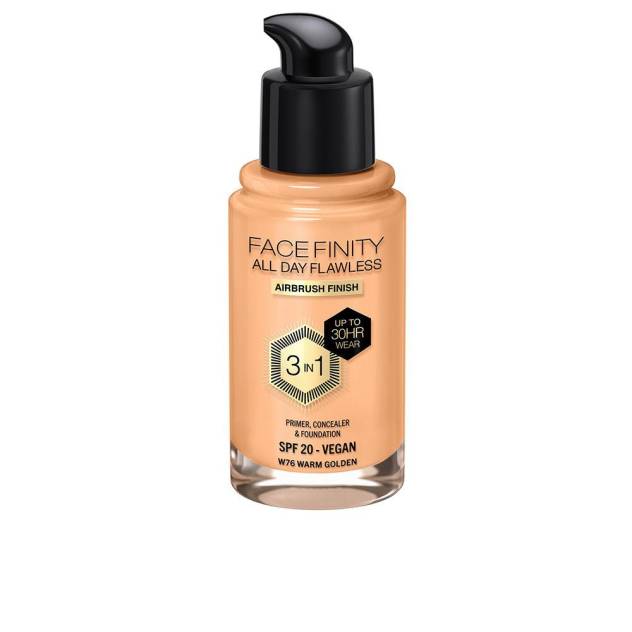 FACEFINITY ALL DAY FLAWLESS 3 IN 1 foundation #W76-warm golden 30 ml FACEFINITY ALL DAY FLAWLESS 3 IN 1 foundation #W76-warm golden 30 ml
