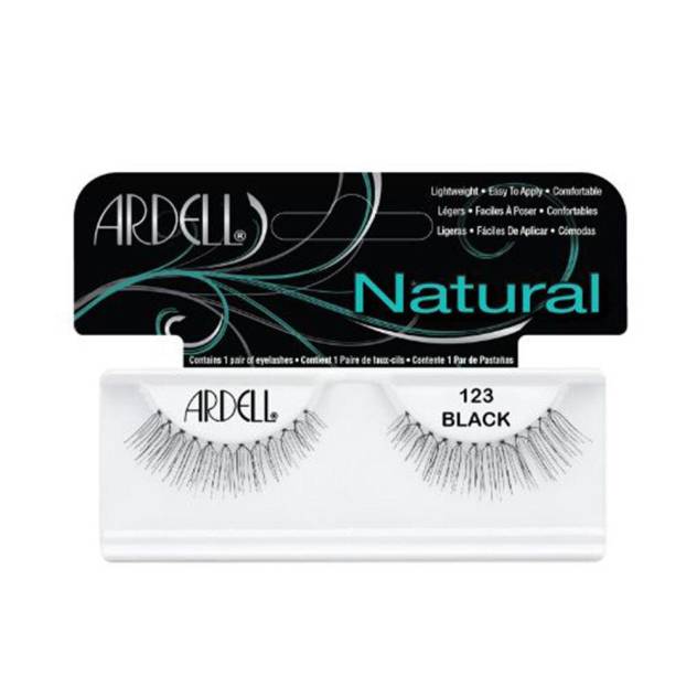 NATURAL pestañas #123-black 1 u