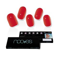 LÁMINAS DE UÑAS DE GEL crimson red premium luxe solid #rojo 20 u