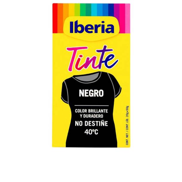 IBERIA TINTE ROPA no destiñe 40º #negro 70 gr