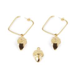 BELLOTA CUADRADO pendientes #oro brillo 1 u