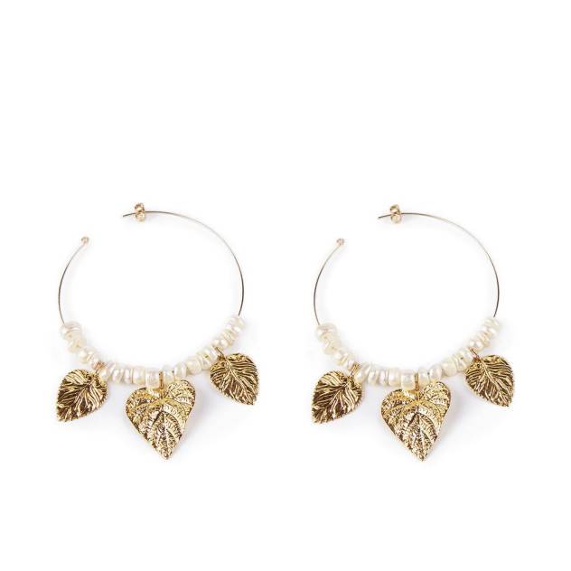 CORON 4CM pendientes #oro brillo 1 u