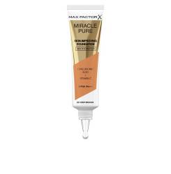MIRACLE PURE skin-improving foundation 24h hydration SPF30 #82-deep bronze 30 ml