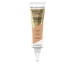 MIRACLE PURE skin-improving foundation 24h hydration SPF30 #45-warm almond 30 ml