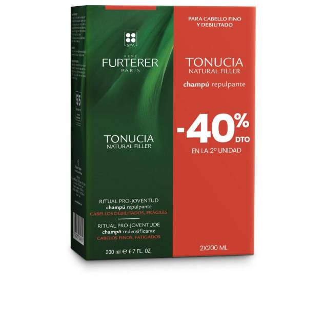 TONUCIA natural filler champú repulpante pack 2 x 200 ml