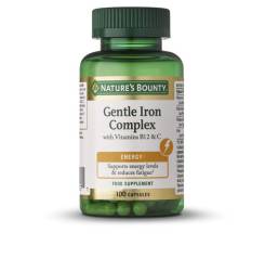 HIERRO GENTLE COMPLEX con vitamina C & B12 100 cápsulas