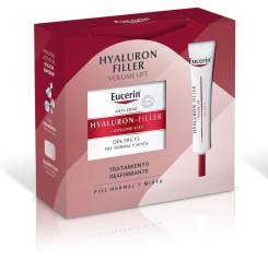 HYALURON FILLER + VOLUME-LIFT DÍA PIEL NORMAL MIXTA LOTE 2 pz