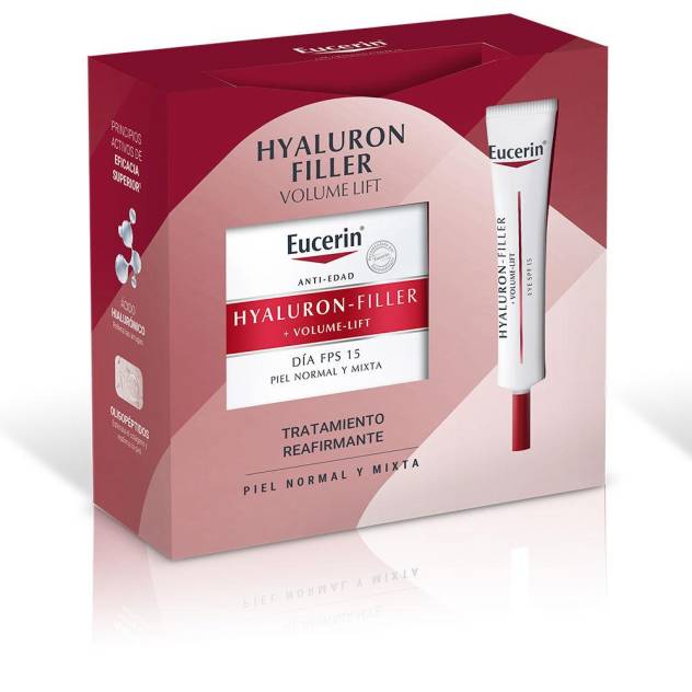 HYALURON FILLER + VOLUME-LIFT DÍA PIEL NORMAL MIXTA LOTE 2 pz