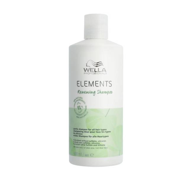 ELEMENTS Champú Renovador Suave Sin Sulfatos Todo tipo de Cabellos 500 ml