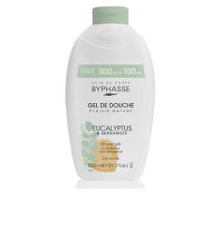 Gel de dus revigorant cu extract de eucalipt si bergamota BYPHASSE EUCALYPTUS & BERGAMOTE 600 ml