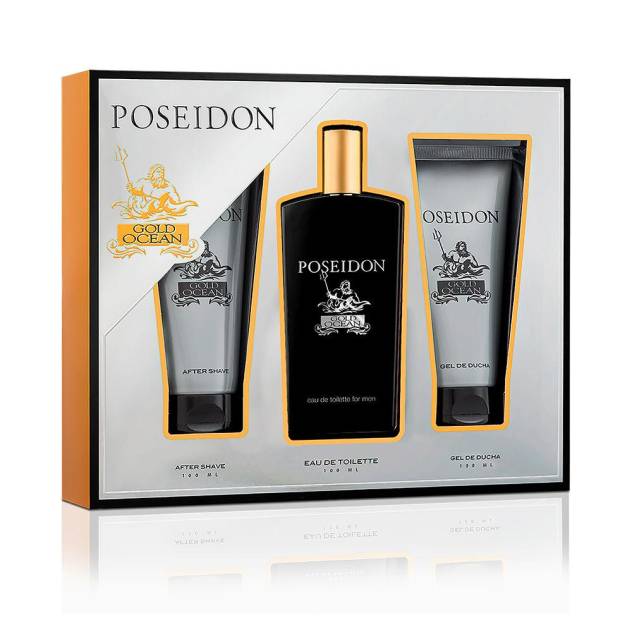 POSEIDON GOLD OCEAN FOR MEN LOTE 3 pz POSEIDON GOLD OCEAN FOR MEN LOTE 3 pz
