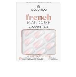 FRENCH manicure click-on nails artificiales #02-babyboomer style 12 u