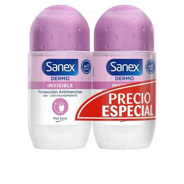 DERMO INVISIBLE desodorante roll-on dúo 2 x 50 ml