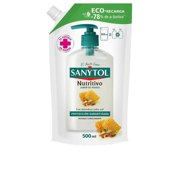SANYTOL RECAMBIO jabón antibacteriano nutritivo ECO 500 ml
