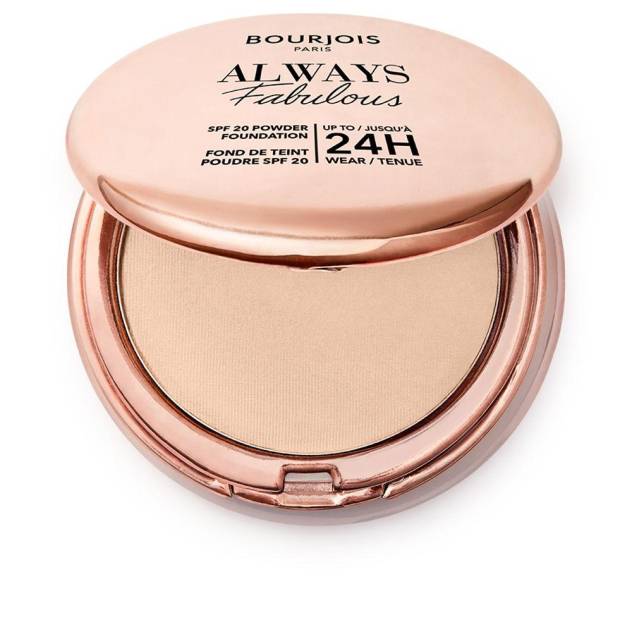 Pudra compacta cu acoperire medie spre mare SPF20 Bourjois ALWAYS FABULOUS 125 ivory 7 g Pudra compacta cu acoperire medie spre mare SPF20 Bourjois ALWAYS FABULOUS 125 ivory 7 g