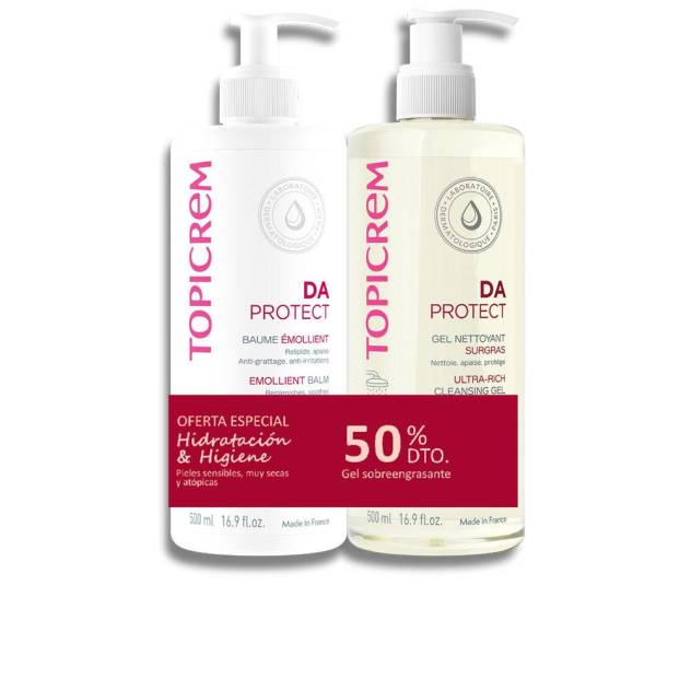 DA PROTECT BÁLSAMO EMOLIENTE 500 ML + GEL LIMPIADOR 500 ML PACK 2 pz