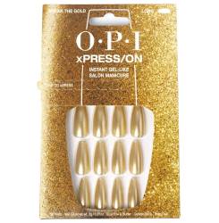 OPI xPRESS/ON Uñas Artificiales Nail Art #Break the Gold 30 u