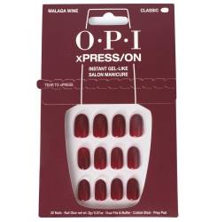 OPI xPRESS/ON Uñas Artificiales Tonos Icónicos #Malaga Wine 30 u