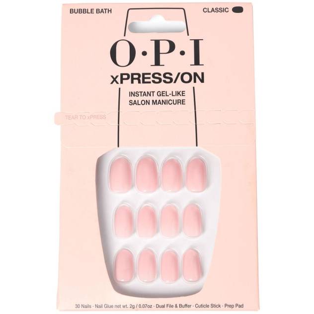 OPI xPRESS/ON Uñas Artificiales Tonos Icónicos #Bubble Bath 30 u