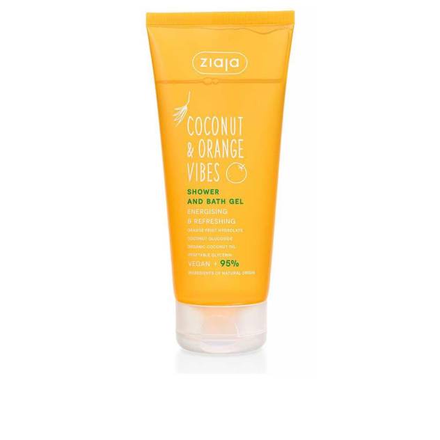 COCONUT & ORANGE VIBES gel de ducha y baño energizante y refrescante 200 ml