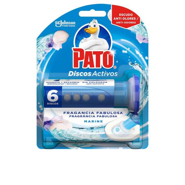 PATO WC DISCOS ACTIVOS aparato + 6 recambios #frescor marino 7 u